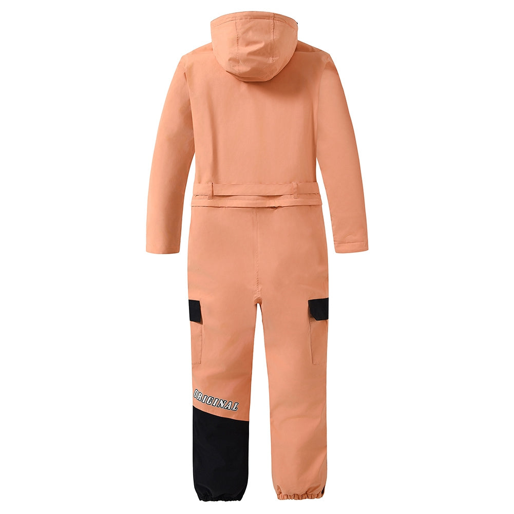 Men's One Piece Snow Suit Colorblock