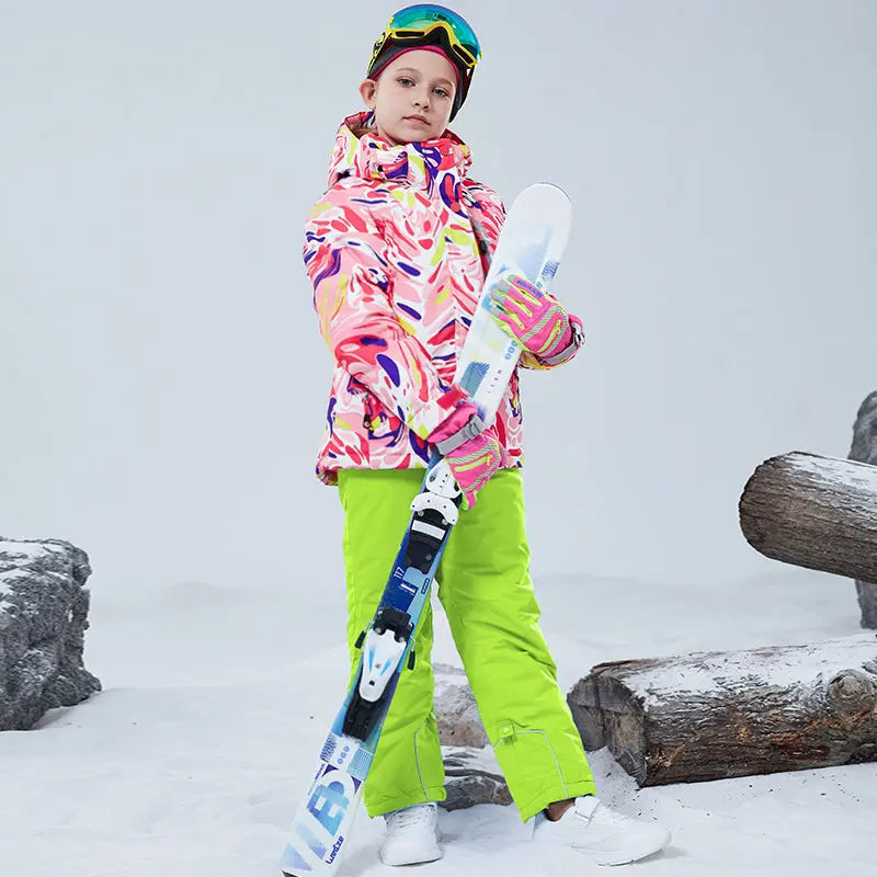 HOTIAN Girls Snow Jacket & Pants Set HOTIAN