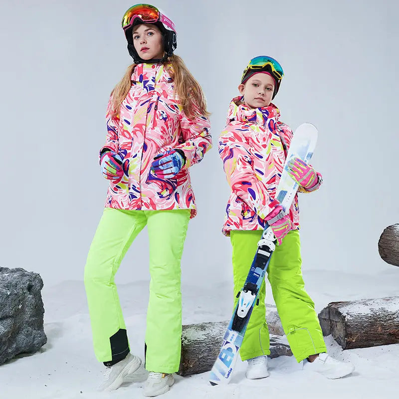 HOTIAN Girls Snow Jacket & Pants Set HOTIAN