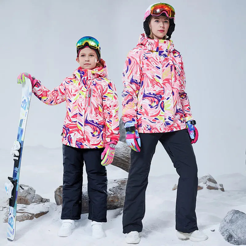 HOTIAN Girls Snow Jacket & Pants Set HOTIAN