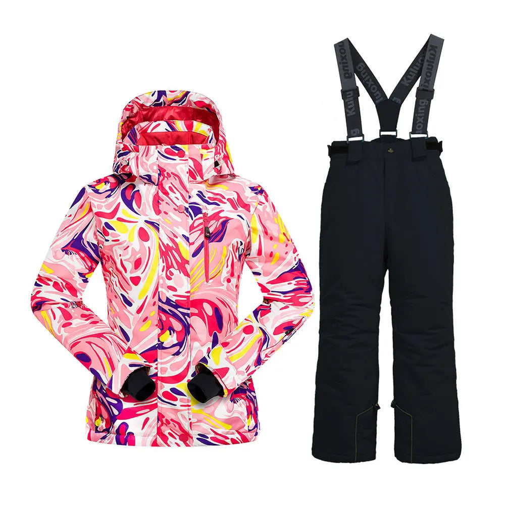 HOTIAN Girls Snow Jacket & Pants Set HOTIAN