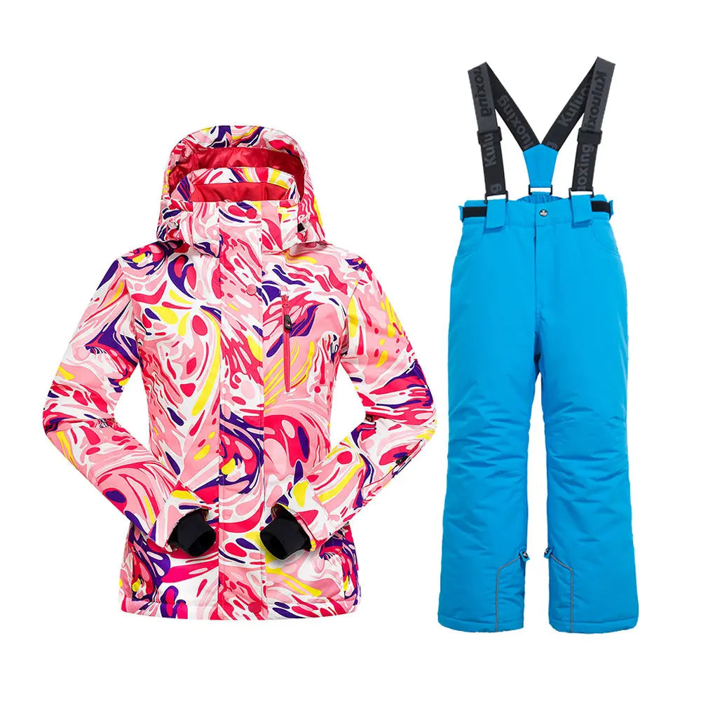 HOTIAN Girls Snow Jacket & Pants Set HOTIAN