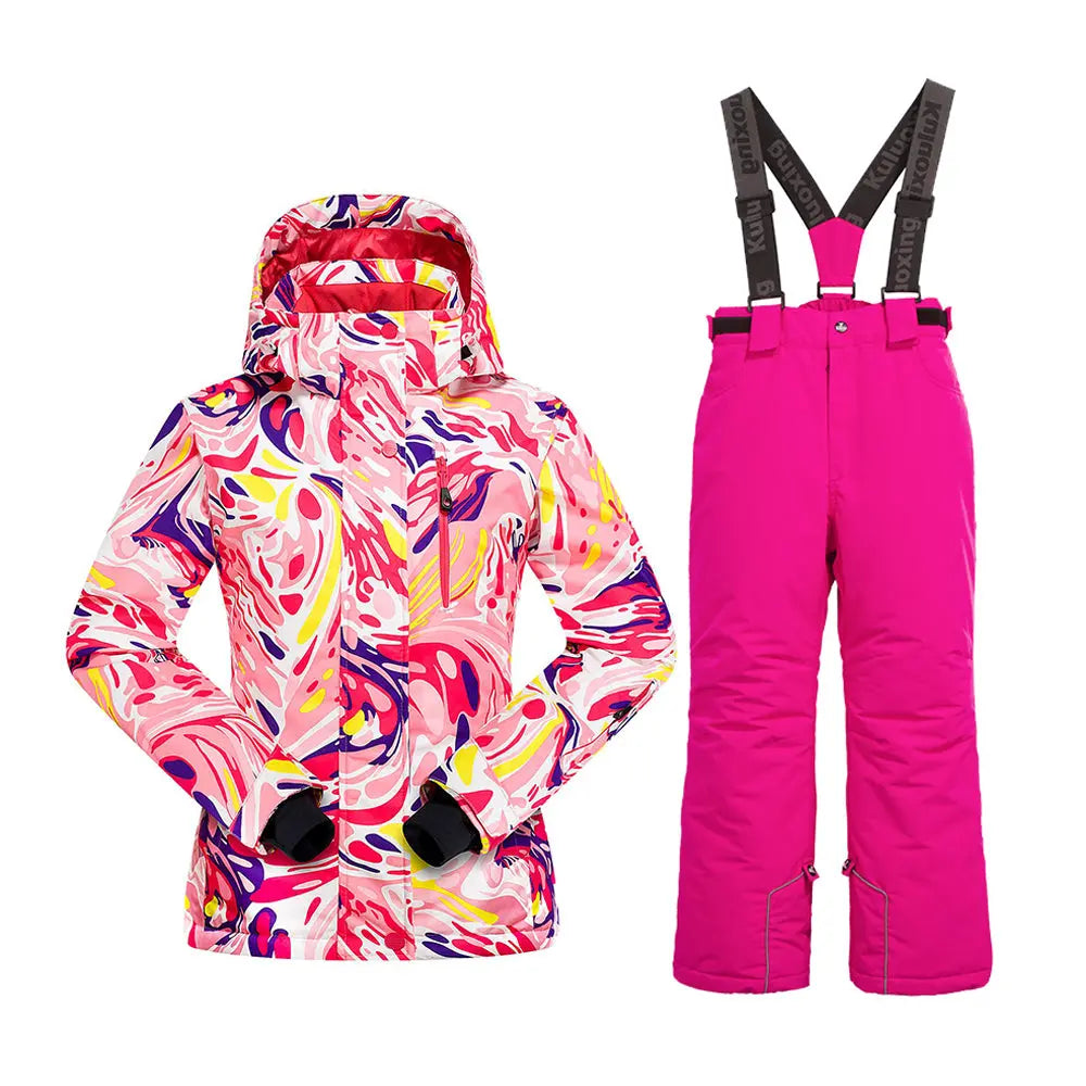 HOTIAN Girls Snow Jacket & Pants Set HOTIAN