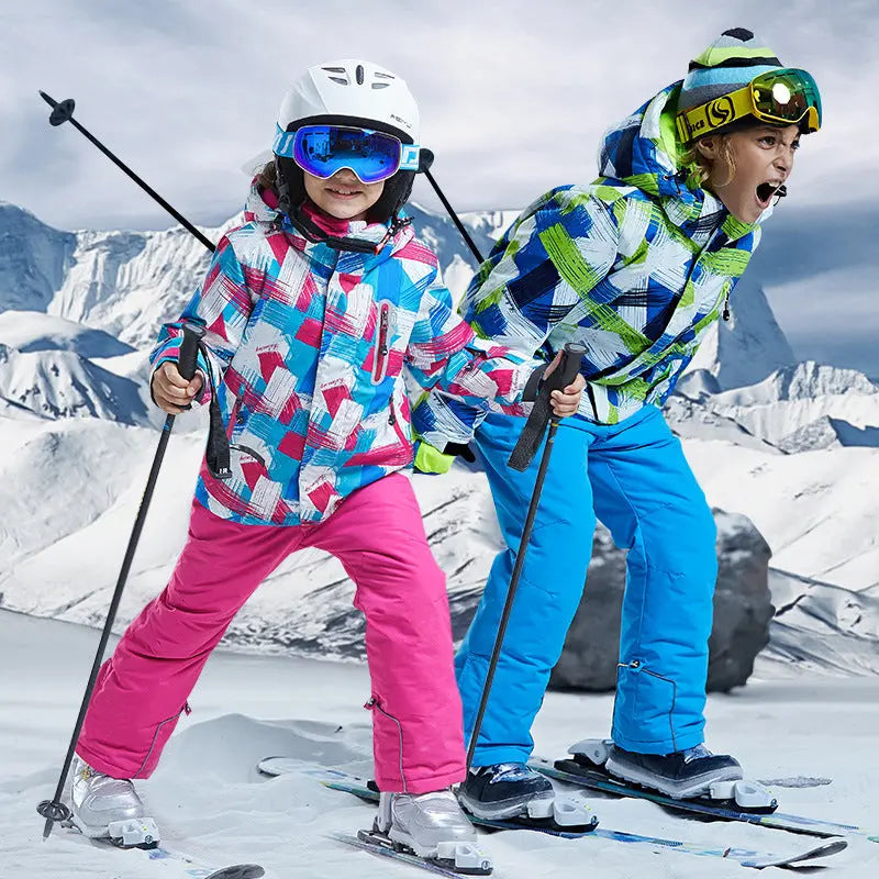 HOTIAN Girls and Boys Insulated Snow Jacket & Pants HOTIAN