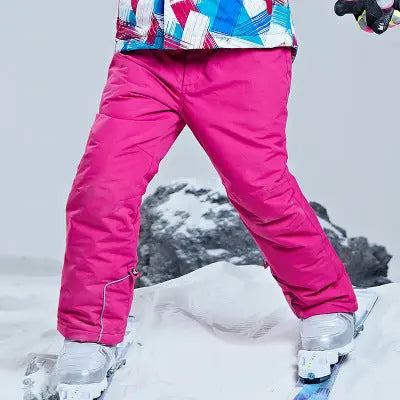 2023 Ski Pants Kids Girls Boy Outdoor Windproof Waterproof Warm Snow  Trousers Children Winter Skiing And Snowboarding Pants