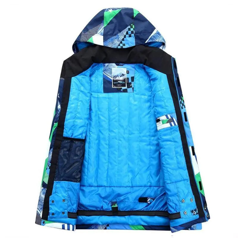 HOTIAN Men's Outdoor Colorful Thermal Ski Jacket and Pants Set HOTIAN