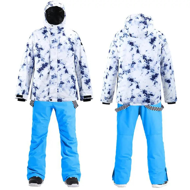 HOTIAN Men's Ski Suits Windproof Waterproof Winter Warm HOTIAN