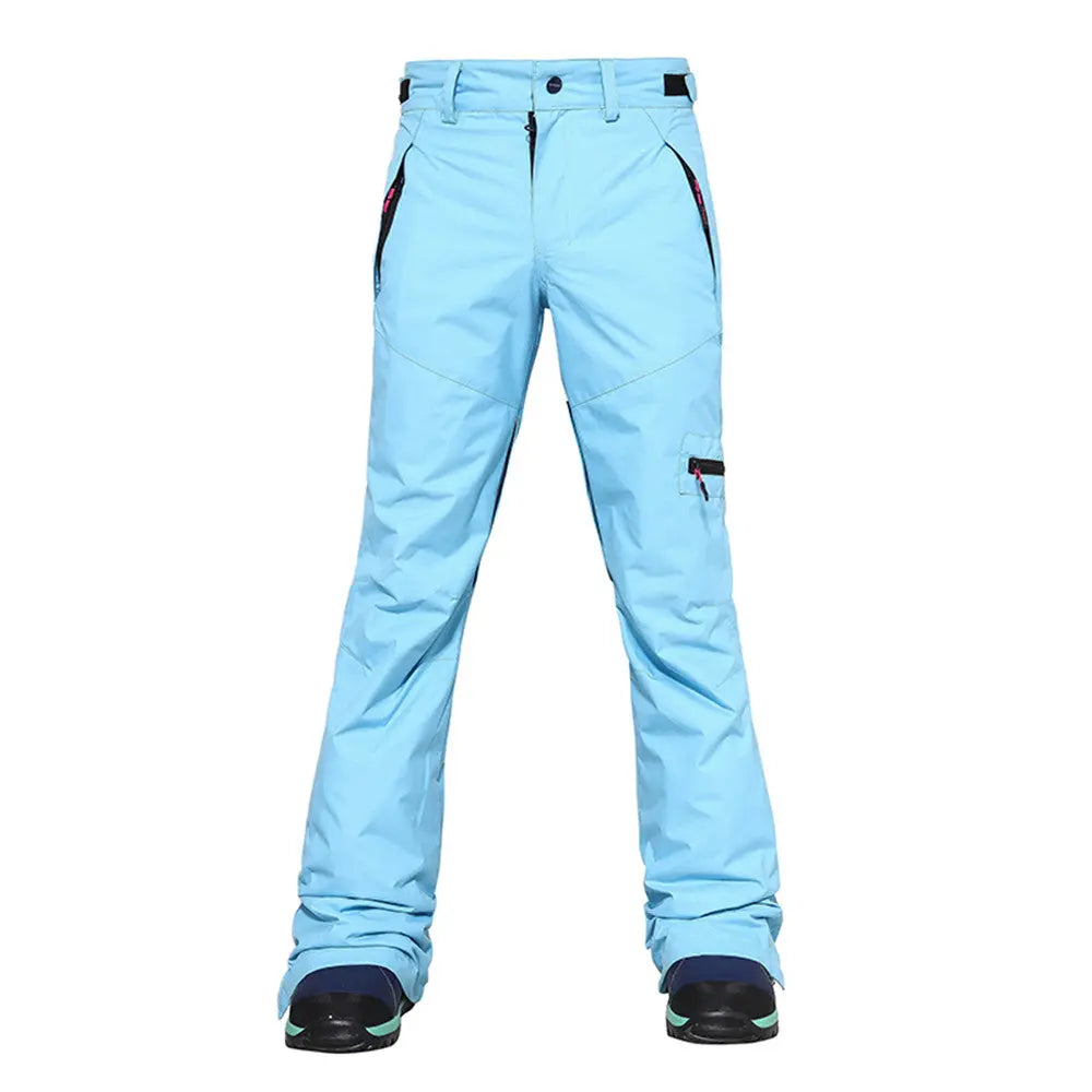 HOTIAN Women's Leg Breathable Zipper Ski Snowboard Pants HOTIAN