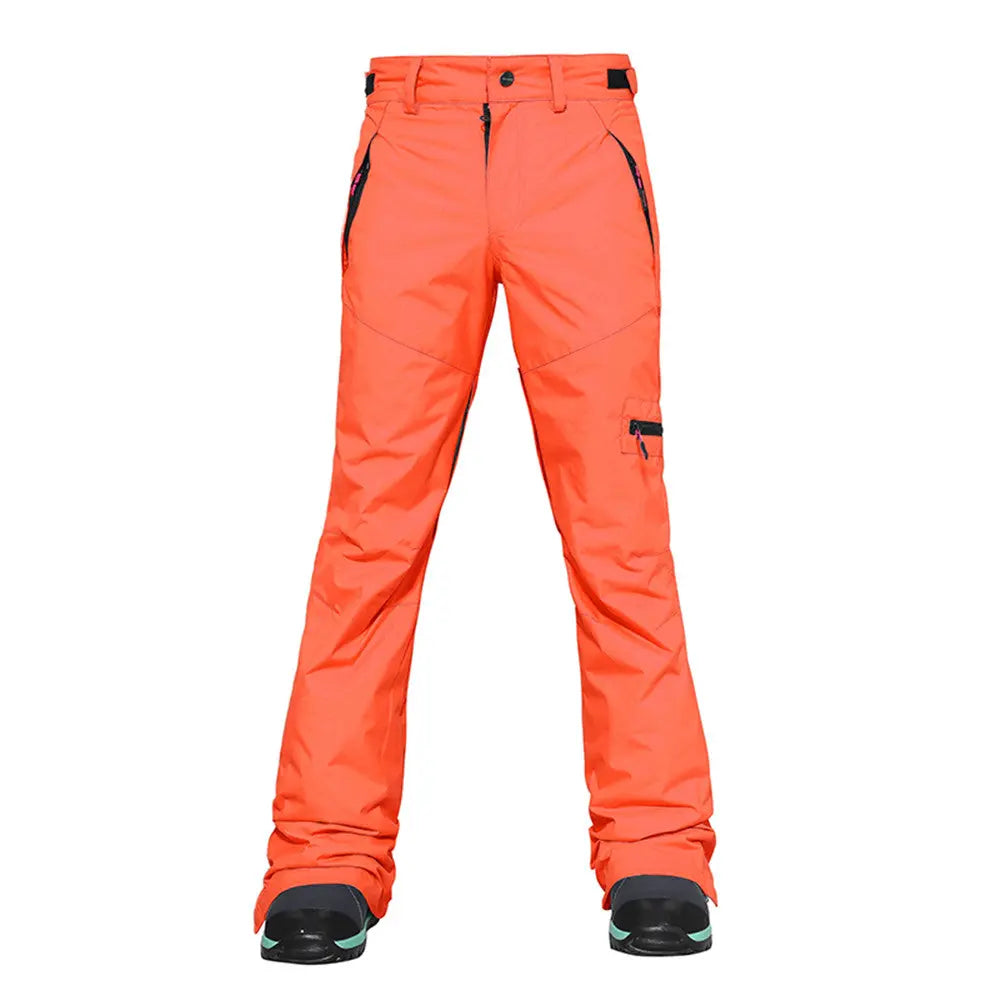 HOTIAN Women's Leg Breathable Zipper Ski Snowboard Pants HOTIAN