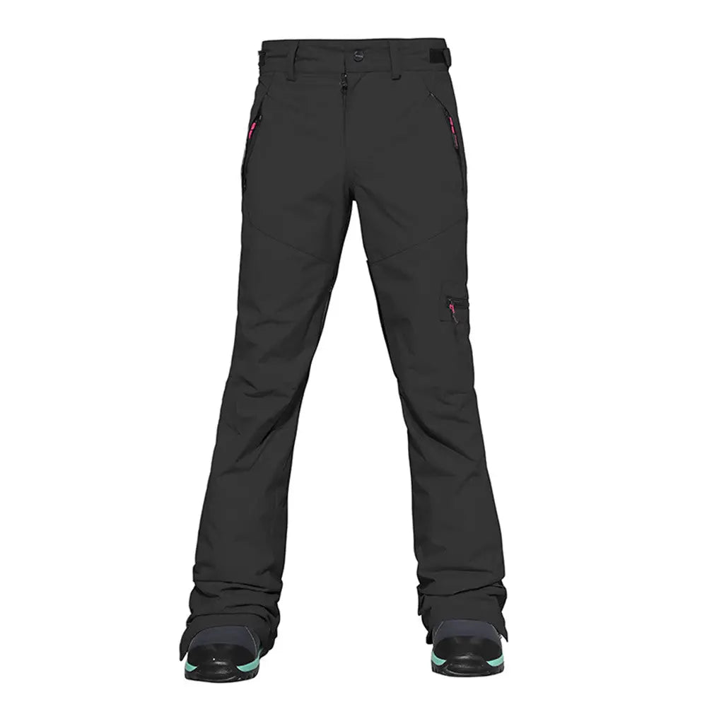 HOTIAN Women's Leg Breathable Zipper Ski Snowboard Pants HOTIAN