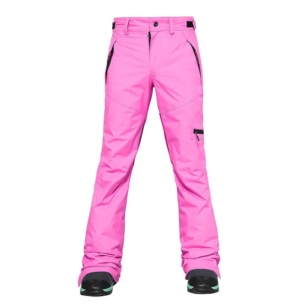 HOTIAN Women's Leg Breathable Zipper Ski Snowboard Pants HOTIAN