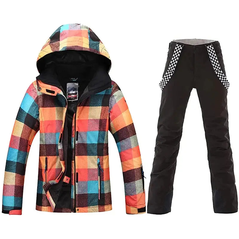 HOTIAN Women's Ski Suits Snowboard Jacket and Pants Set HOTIAN