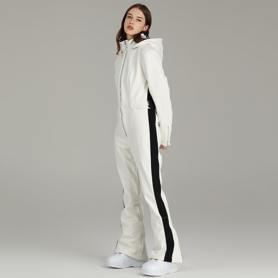 Hotian Women Ski Suit Downhill One-piece Snowsuit HOTIAN